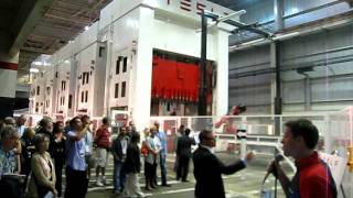 Tesla Factory Robots And Huge Hydraulic Press