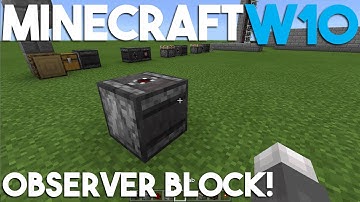 How to use the Observer Block in Minecraft Windows 10 Edition! - Tutorial