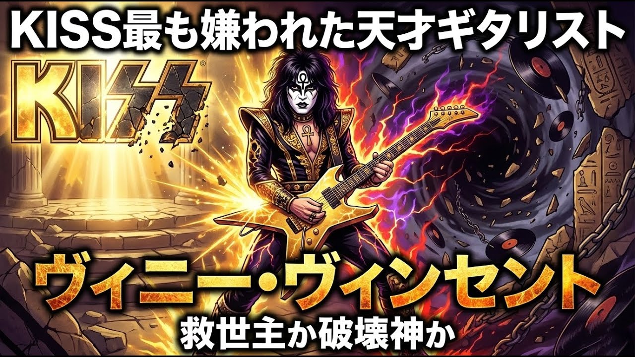 Vinnie Vincent, the fastest and worst guitarist in KISS history 