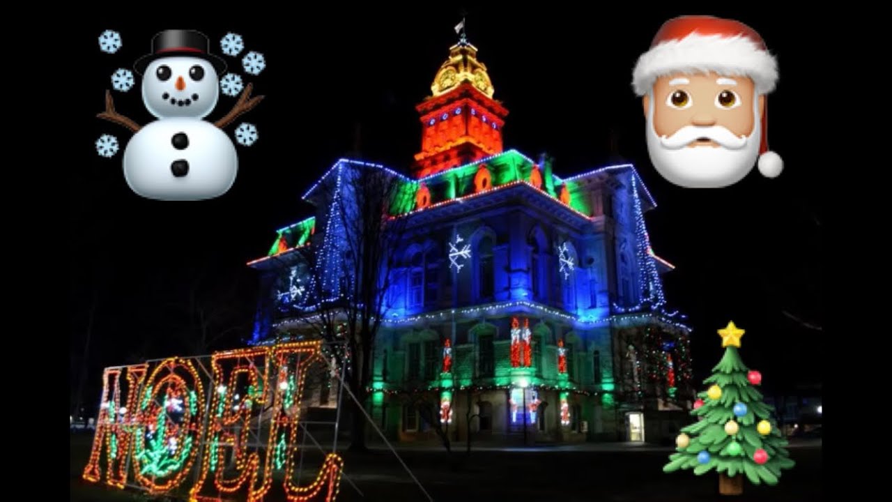Courthouse Christmas Lights Newark, Ohio 71st Anniversary YouTube