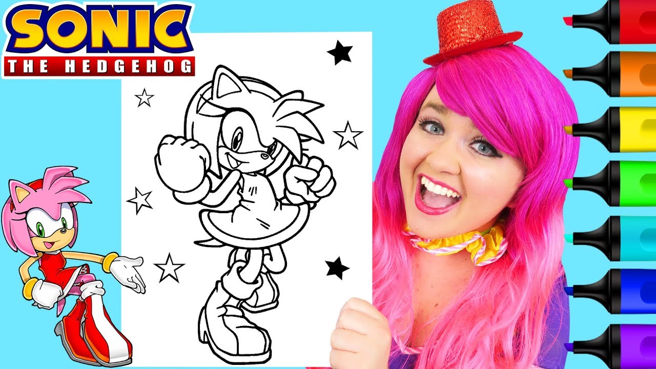 Featured image of post Amy Rose Sonic Boom Coloring Pages Free amy rose the hedgehog female that claims to be the girlfriend of sonic coloring and printable page