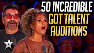Top 50 Most Incredible Got Talent Auditions