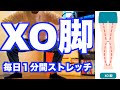 【膝下O脚（XO脚）　治し方】「膝下O脚（XO脚）」を治すための超簡単１分間ストレッチ！