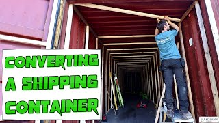 : Shipping Container Conversion. Insulated Storage.