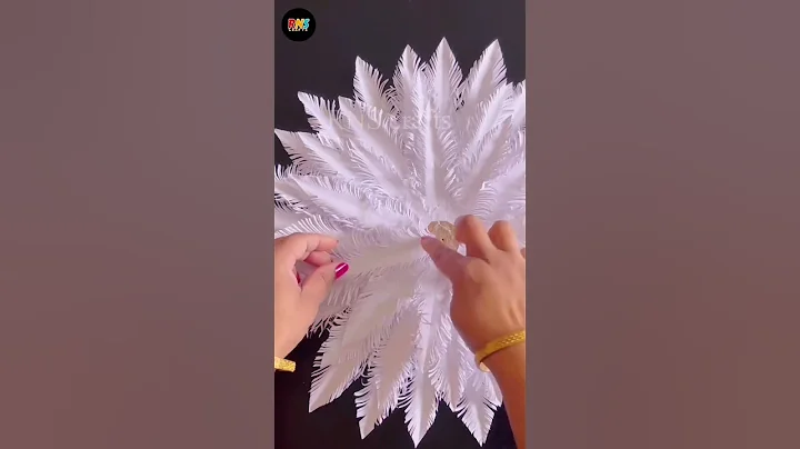 Beautiful Paper Flower Wall Hanging Craft / #shorts #wallhanging #diy #flower - DayDayNews