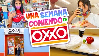 😱 UNA SEMANA COMIENDO en EL OXXO 🌭🌯¡YA PROBÉ DE TODO! ¿SUBÍ DE PESO? 🐷¿CUÁNTO GASTÉ?💸 | Conny Merlin