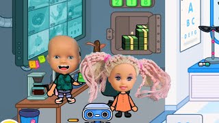 СТАЛИ и Макс веселая семейка смешные куклы сериал Даринелка, богатыми на 24 часа в тока бока катя.