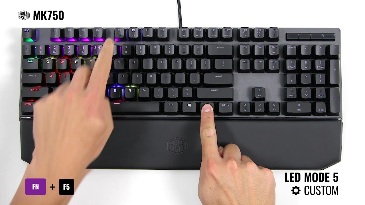 MK750 | How to Change LED Modes on Your Keyboard - YouTube