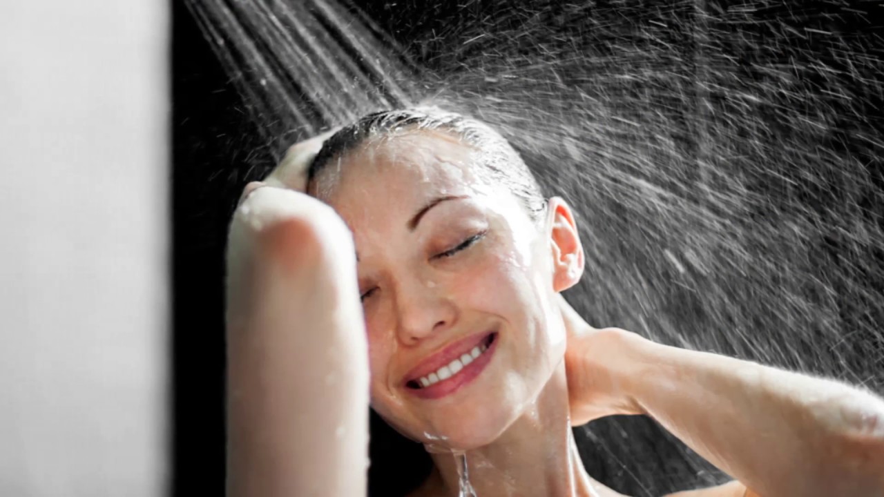 Shower brunette