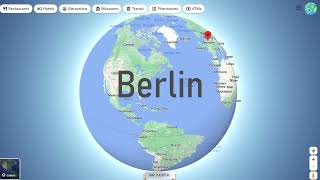 Where on the map is the capital of Germany - Berlin screenshot 2