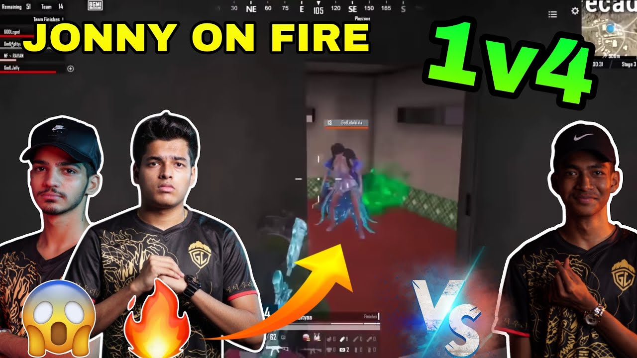 JONATHAN VS CLUTCHGOD😱 TEAM GODLIKE ON FIRE🔥 - YouTube