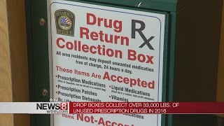 Drop boxes collect unused prescriptions