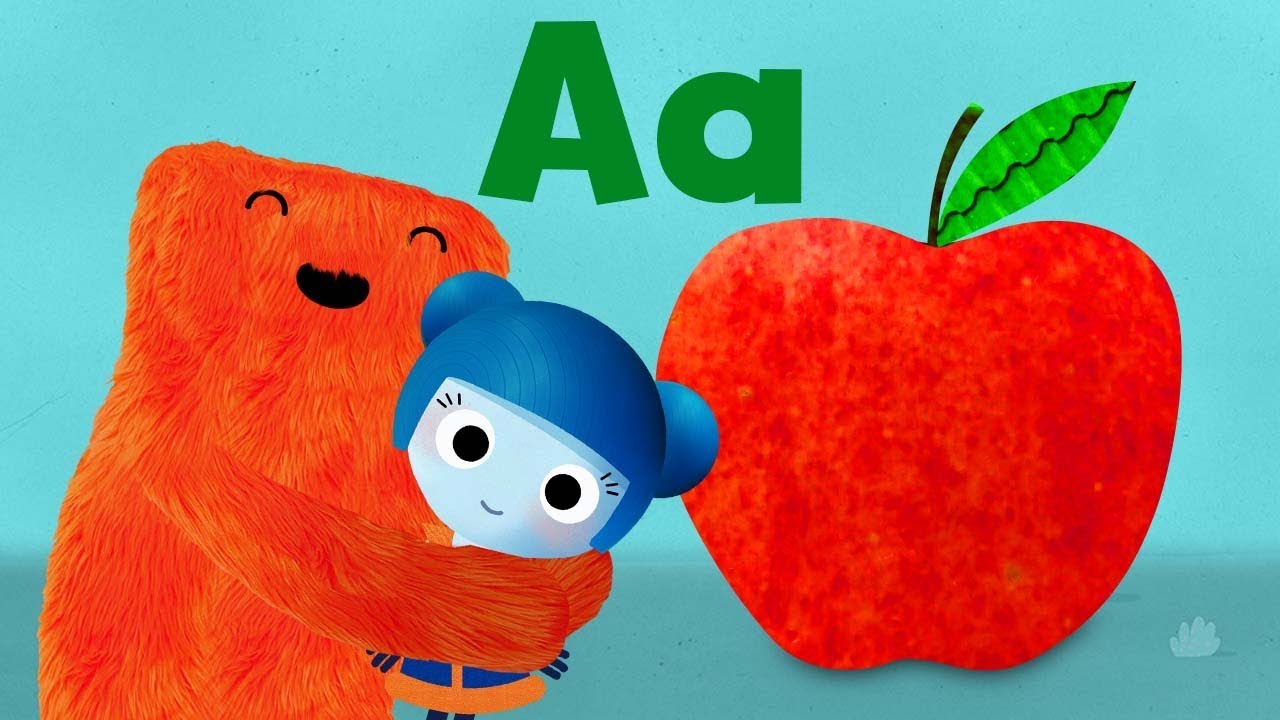 A for Apple | Learning The ABC & Vocabulary for Kids with Surprise Eggs ...