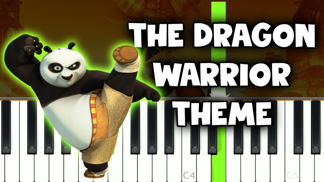 The Dragon Warrior Theme - Kung Fu Panda 3 Soundtrack - Piano Tutorial