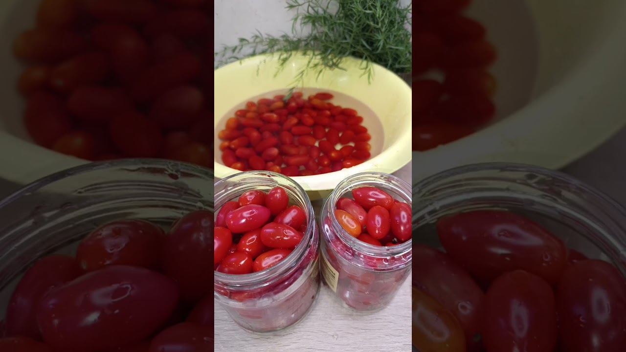 Маринованные черри с тархуном 