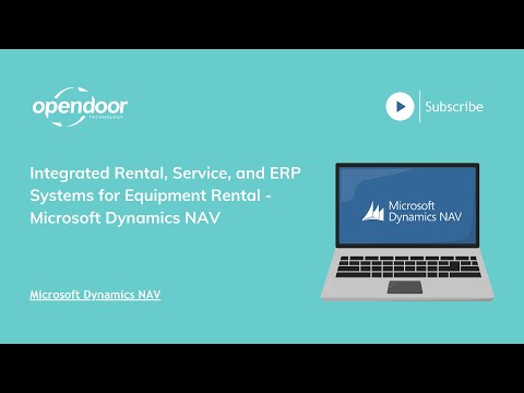 Integrated Rental, Service, and ERP Systems for Equipment Rental - Microsoft Dynamics NAV