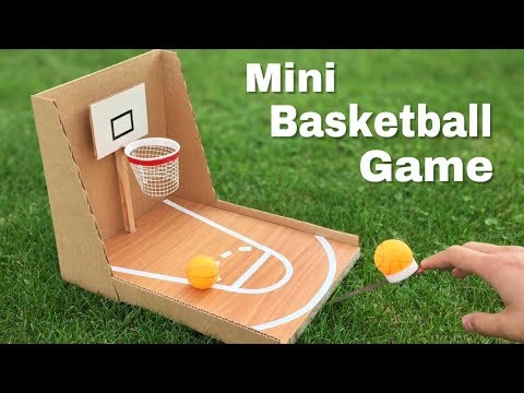 DIY How To Build Basketball Board Game for 2 Players from