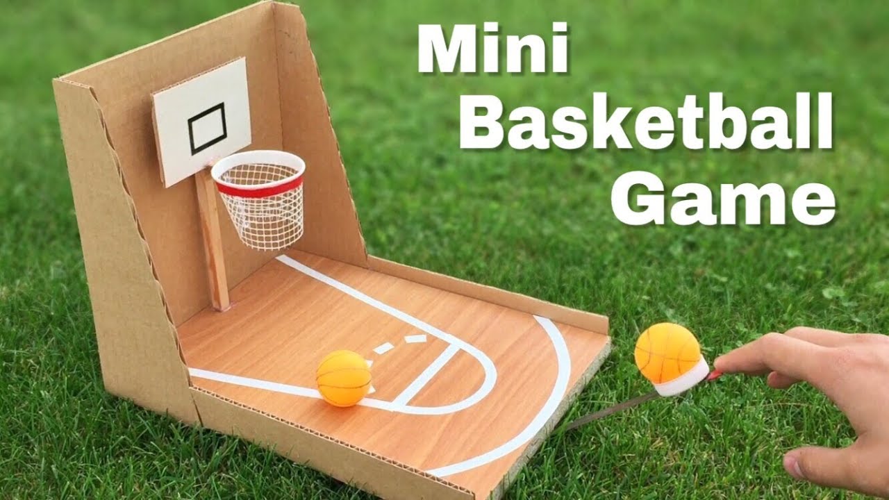 How to Make Amazing DIY Basketball Game at Home Out of Cardboard - Easy to Build - YouTube