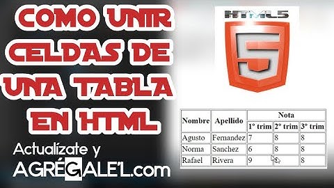 COMO HACER una TABLA en HTML en 2022 (Unir Celdas)