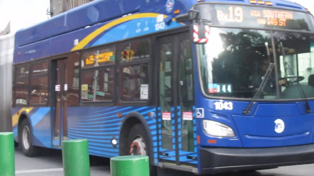(MTA NYC Bus) Riverbank Park bound 2018 New Flyer XN60 #1043 on the ...