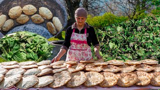 Nettle harvest in the village! - The villager's nettle tandoori bread recipe