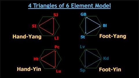 6-element acupuncture: The 4 core triangles of 6-element theory