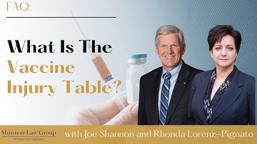 FAQ: What Is The Vaccine Injury Table? | Vaccine Injury Compensation Program (VICP)