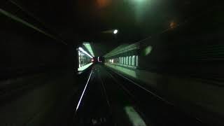 ブエノスアイレス地下鉄　A線　前面展望　プラサ・デ・マジョ→カラボボ