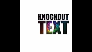 How to make Knockout Text in Illustrator Part 2
