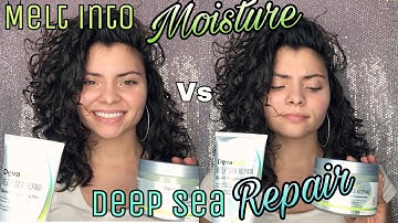 DEVACURL MELT INTO MOISTURE VS DEEP SEA REPAIR MASKS!!