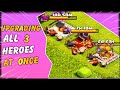 Clash of clans  upgrading all 3 heroes at th11  fix that rush ep 2