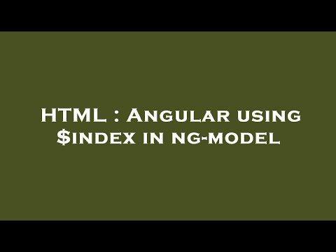 HTML : Angular