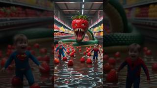 ❤️ Eveloution of cat❤️ cute baby super man with big snake mall❤️ Milky cats 2.0✅#love #funny