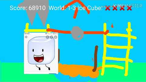 BFDI: Ice Cube Adventure (DOSBox/XBOX360 Bootleg) Continue And Game Over