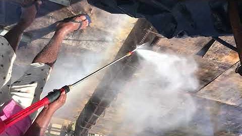 Water injection rebar cleaning