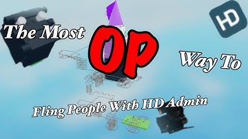 The most op way to fling people with HD admin (Roblox)