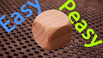 Make perfect wood dice in seconds with this simple jig!