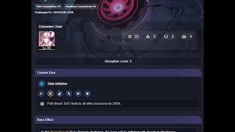 [Honkai Star Rail] Gold and Gears Difficulty 5 Conundrum 12 FULL RUN Fu Xuan solo
