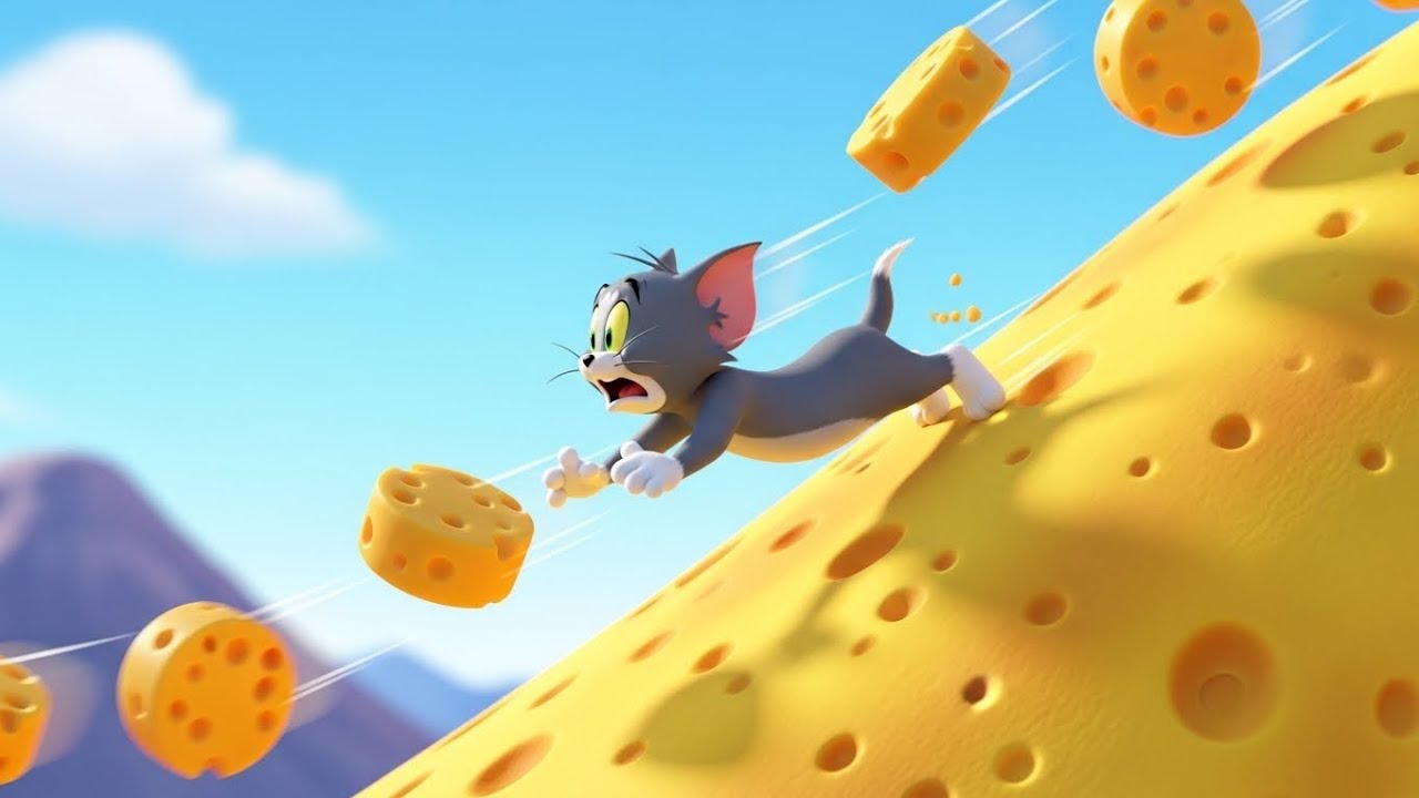 The Crazy Cheese Mountain Chase 🧀🏔️ | Tom & Jerry Funny Cartoon 😂🐭