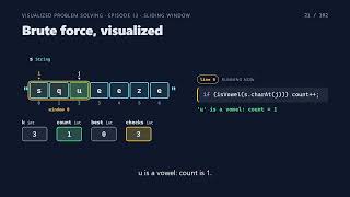 Data Structures as Pictures | Visualized Data Structures | Sliding Window | Ep 13