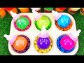 Satisfying Video l How to Make Glitter Playdoh Lollipop Candy with Skittles Slime Milk Bottle ASMR