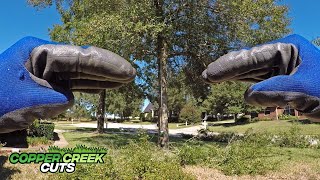 Thinning, Lifting, & Leveling Overgrown Oak Trees