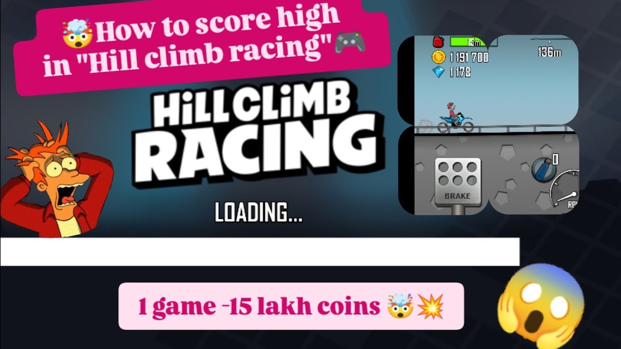 Hill climb racing gameplay how to make more conis in