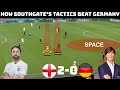 Tactical Analysis : England 2 – 0 Germany | How Southgate Beat Lowe| It's