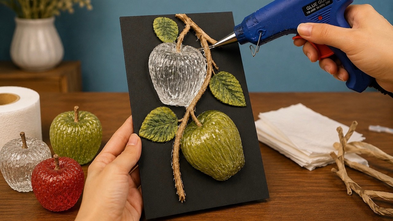 😍🍏 DIY Tips! I Poured Hot Silicone Over an Apple!