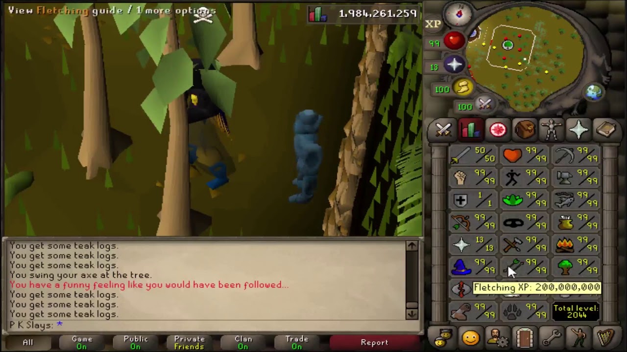 200m Woodcutting