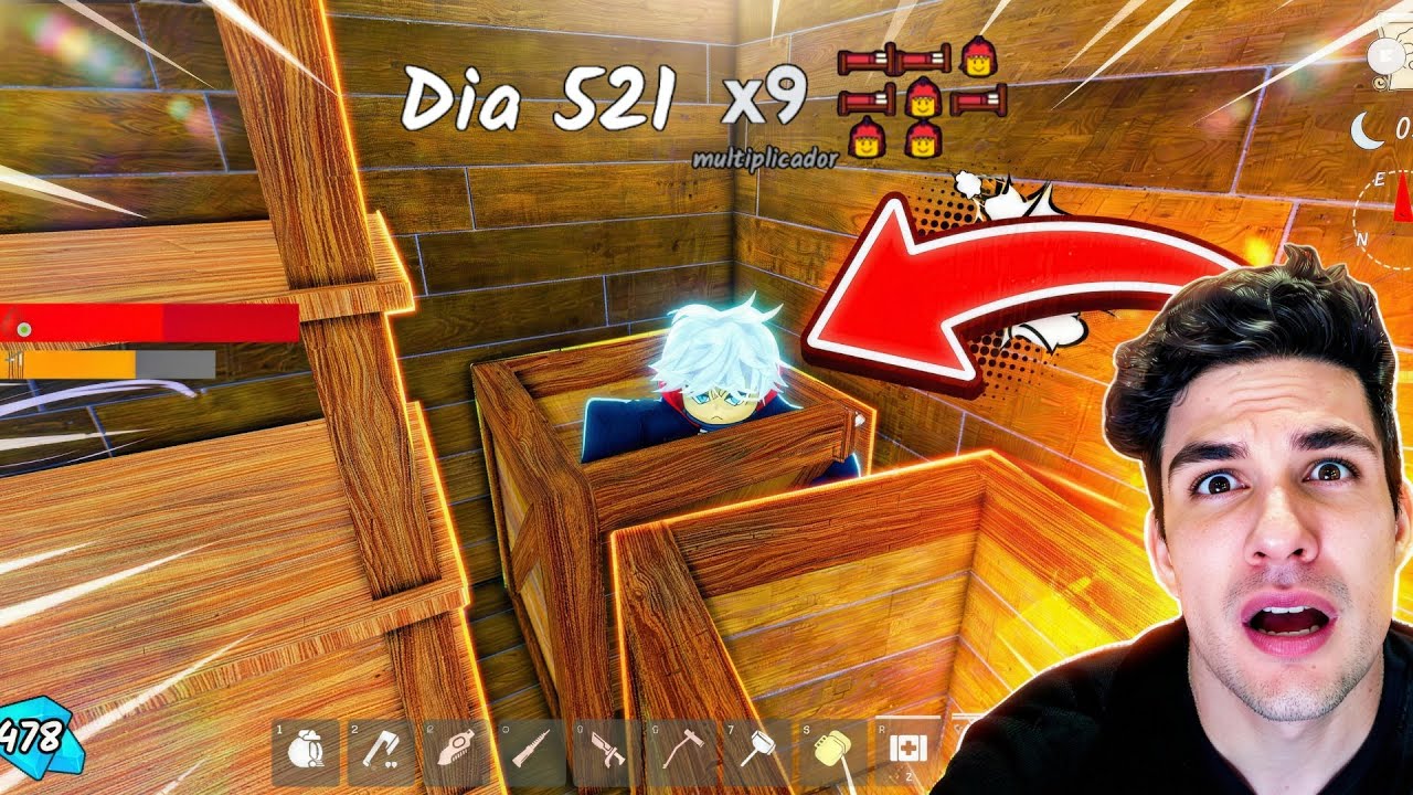 SOBREVIVI 500 DIAS NO ESCONDERIJO MAIS SEGURO DO 99 NOITES NA FLORESTA!