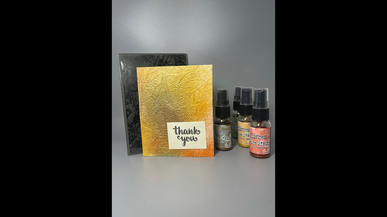 Simple Embossing with Mica Sprays YouTube