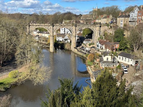 Castle, river and viaduct from above
4K-Drone-UK frames Knaresborough's valley in one flight. The aerial perspective helps connect the bridge with the routes seen on foot.