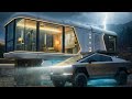 Camping in a Spaceship During Heavy Rain